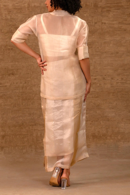 Tinka Ivory Jacket Skirt Set