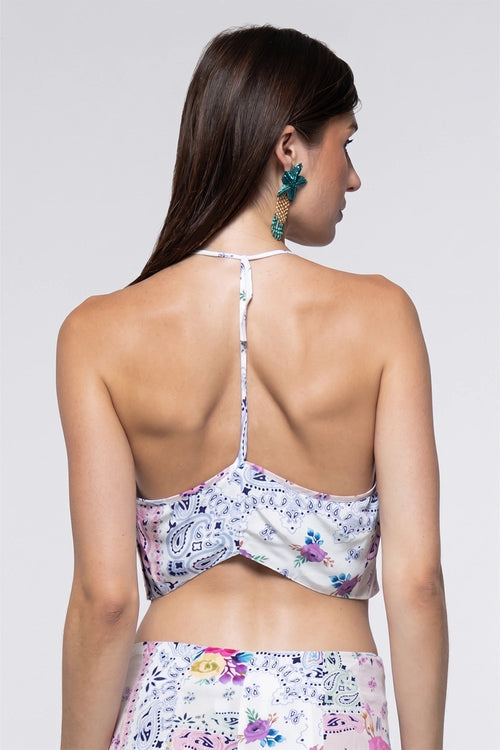Top Kendall Paisley Floral Patch