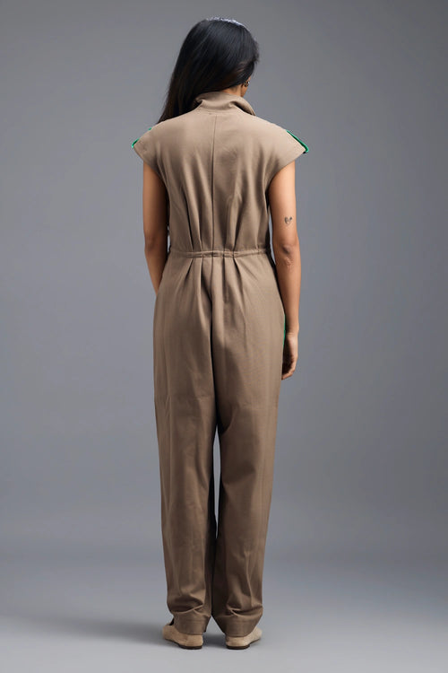 Mud Drawstring Jumpsuit