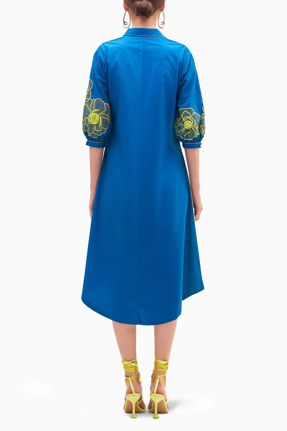 Oh-pop Blue Whale Midi Dress