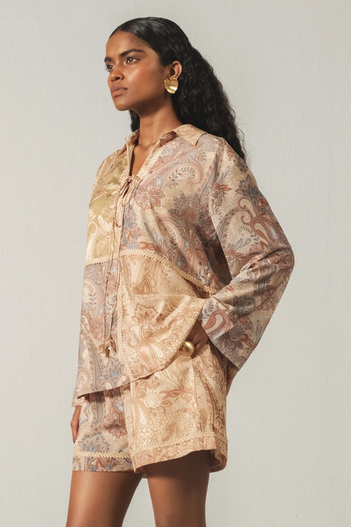 Sunset Paisley Short Set