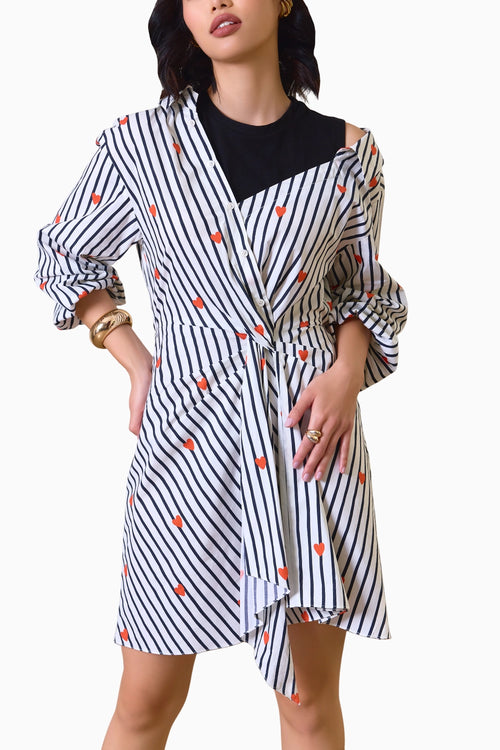 Love Struck Asymmetrical Dress