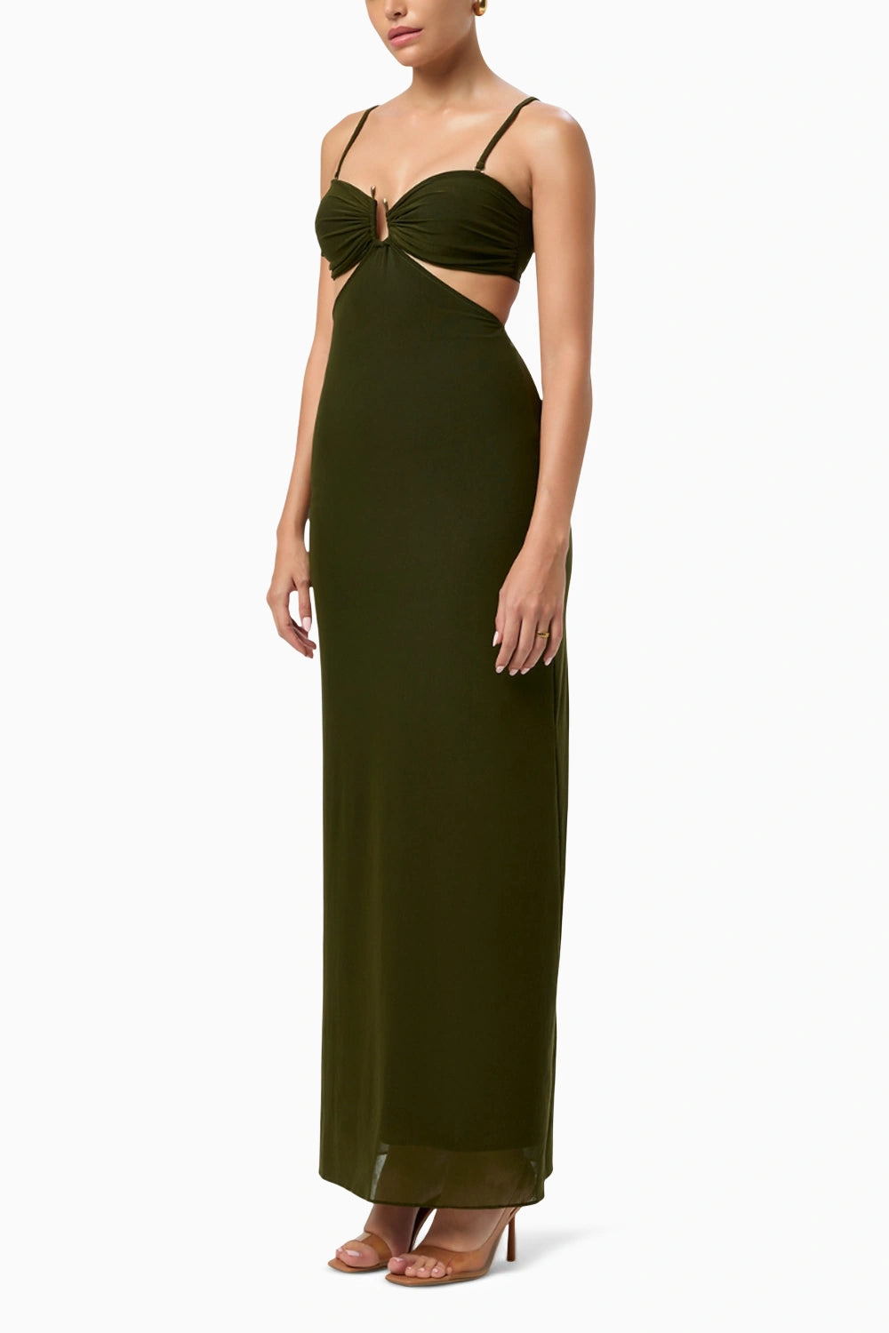 Coastline Mesh Kelp Green Dress