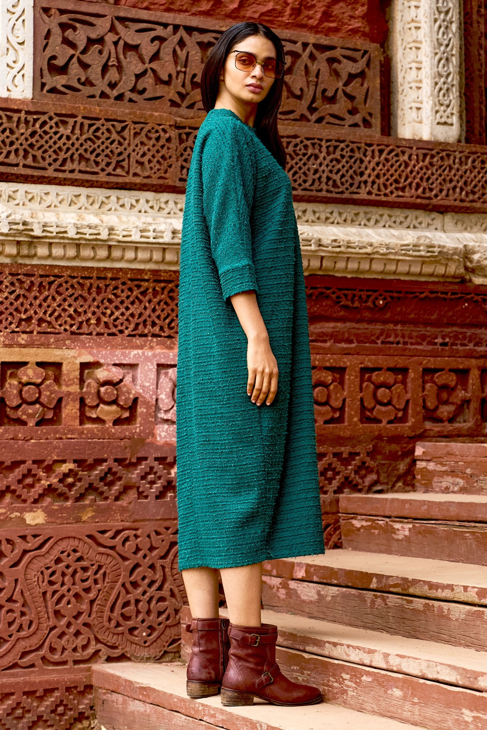 Textured Knit Midi