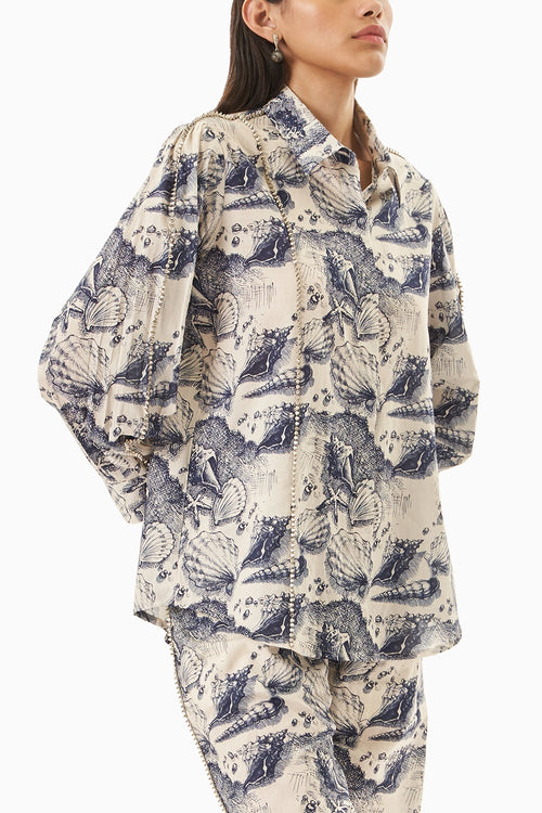 Marine Mood Embellished Shirt