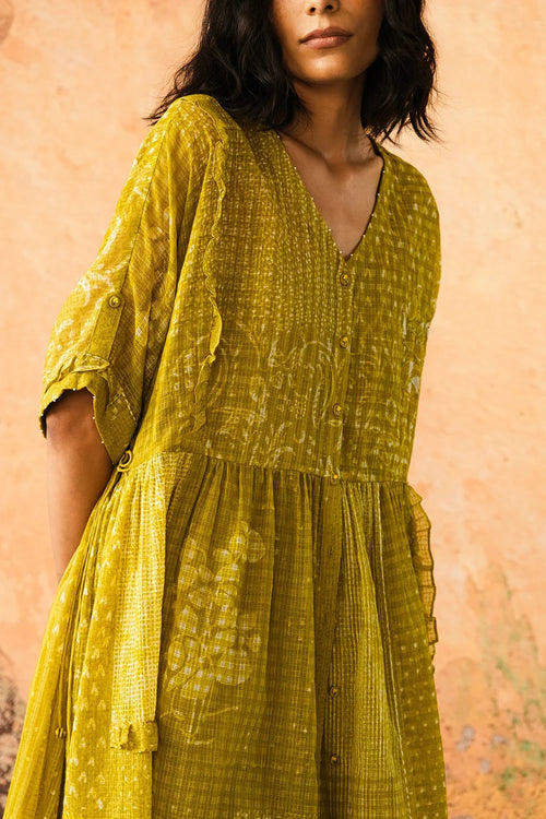 Leaf Green Afloat Dress