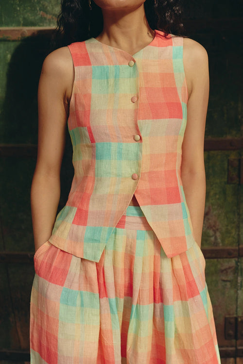 Azul Checkered Co-ord Set