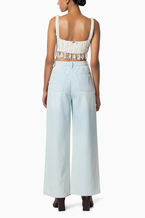 Coco Blouse With Aria Blue Jeans