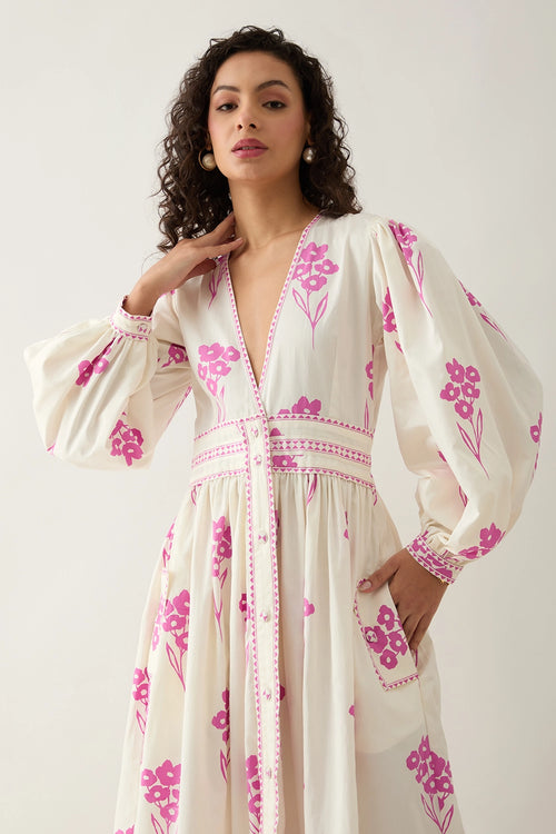 Solace Off White Dress