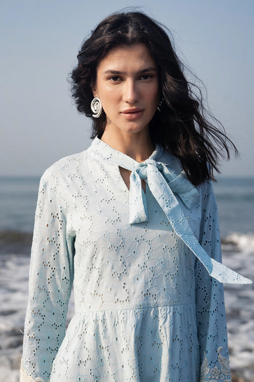 Ice Blue Mini Dress