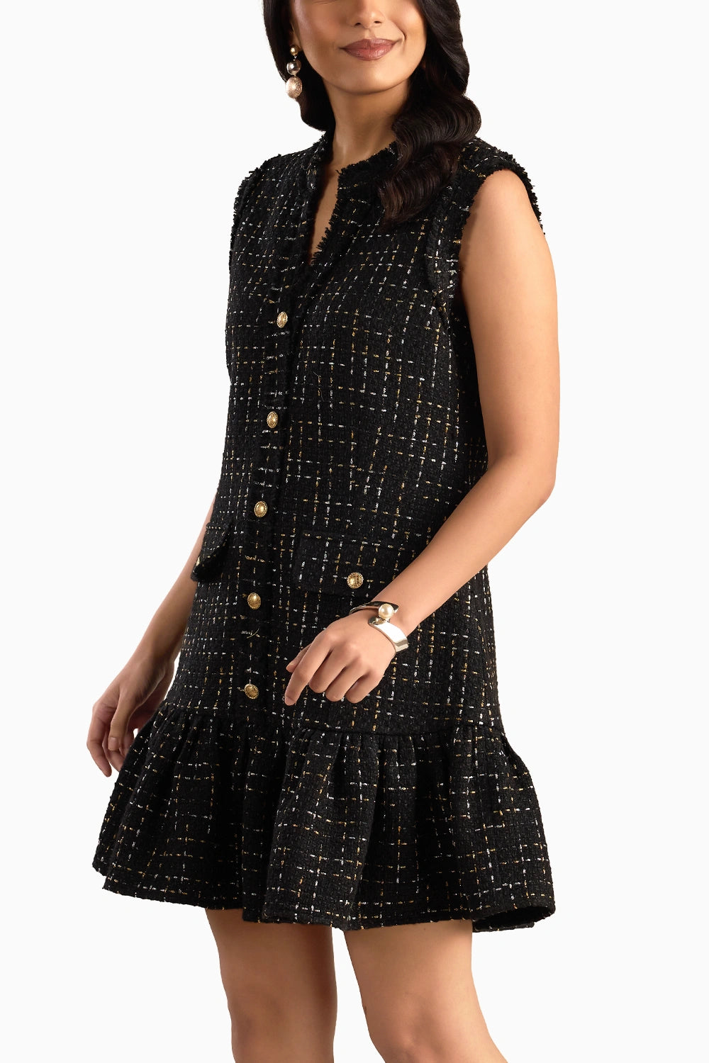 Glider Tweed Mini Dress