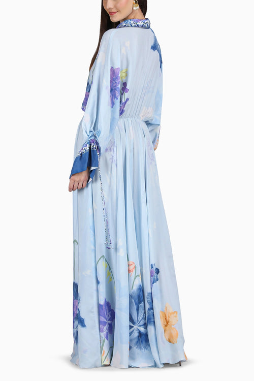 Petals Below Placement Printed Dress