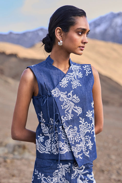 Embroidered Waistcoat Set