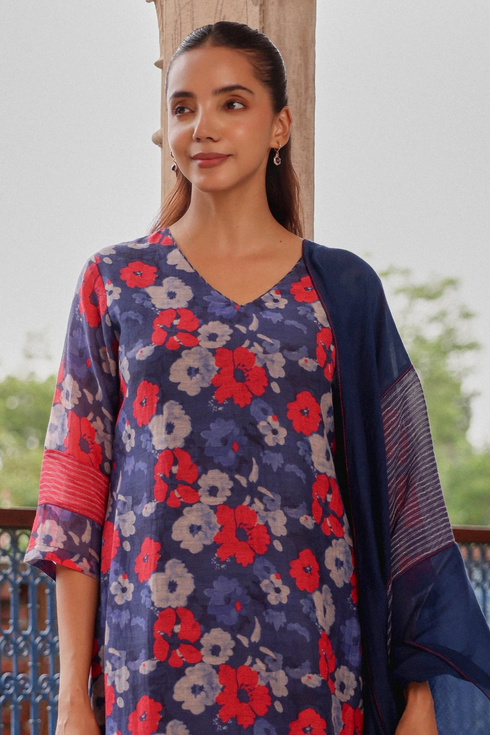 Indigo Bloom Kurta Set