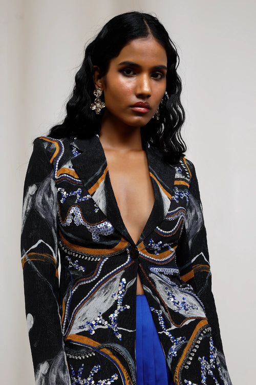 Iro Embroidered Blazer Set