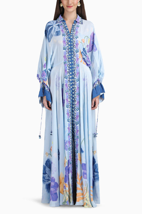 Petals Below Placement Printed Dress