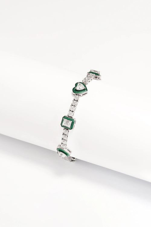 Horizon Enamel Tennis Bracelet