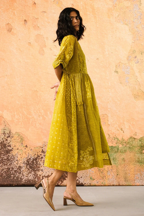 Leaf Green Afloat Dress