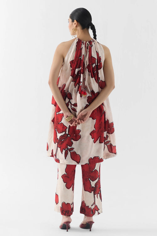 Rosalie Halter Kurta And Pants Set
