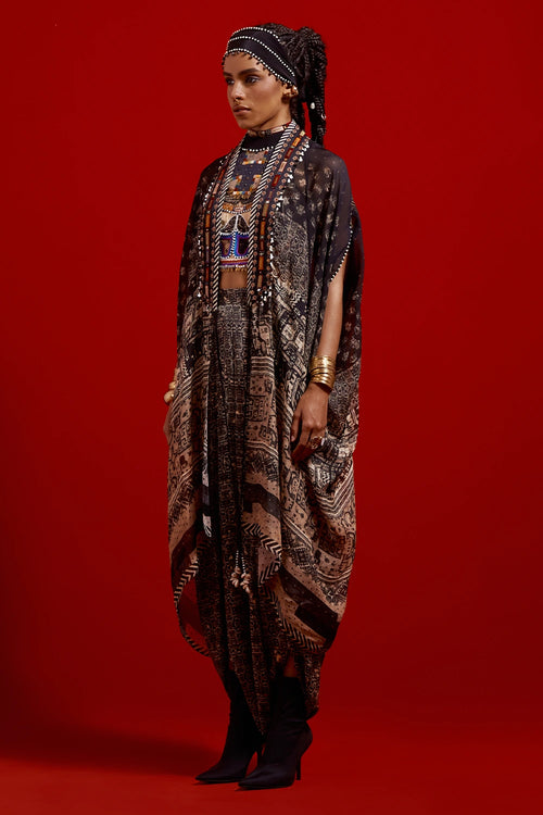 Ritu Kaftaan Midi Jacket Set