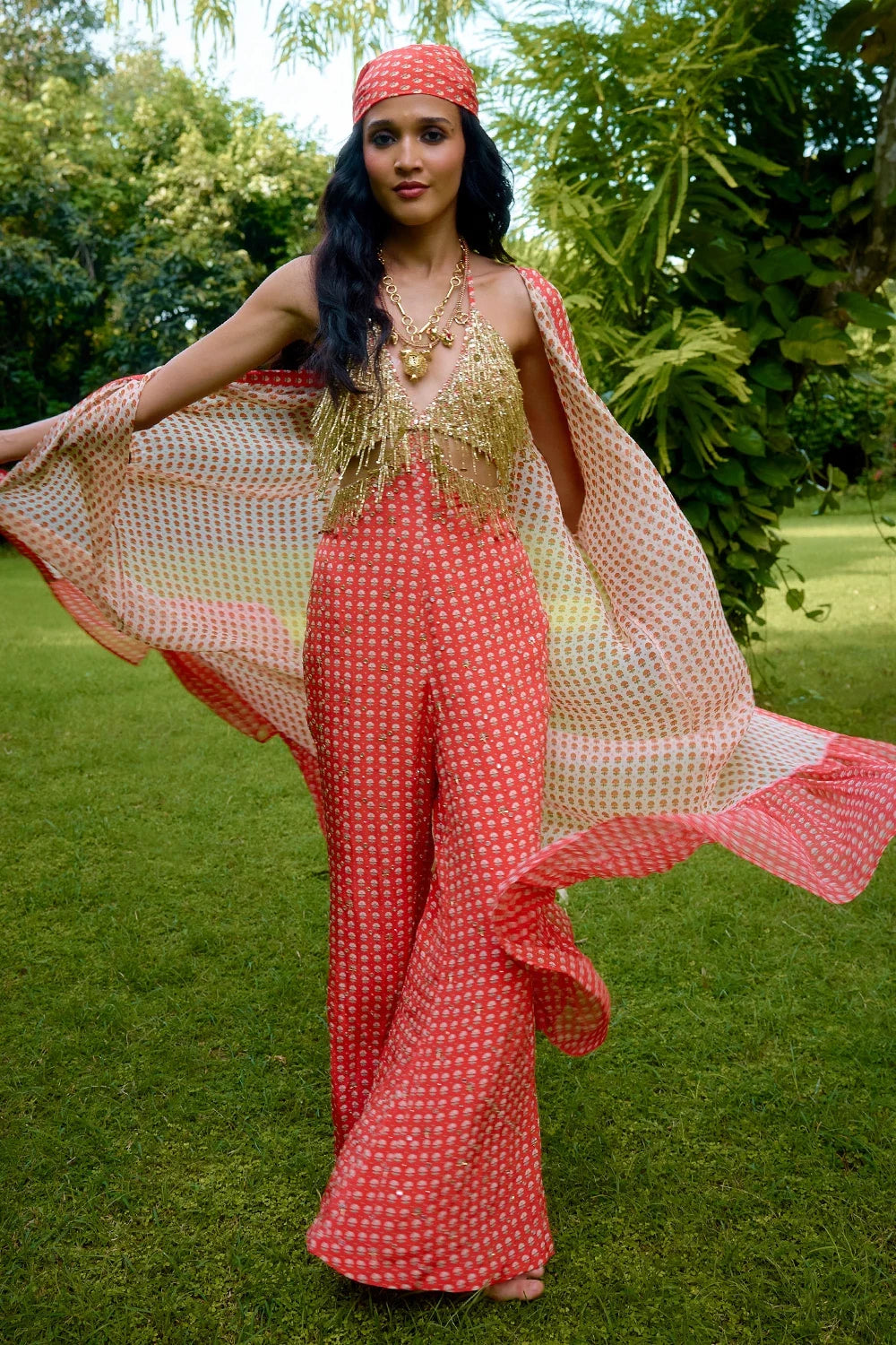 Janeman Coral Jumpsuit