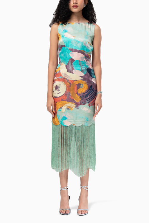 Riva Fringe Dress