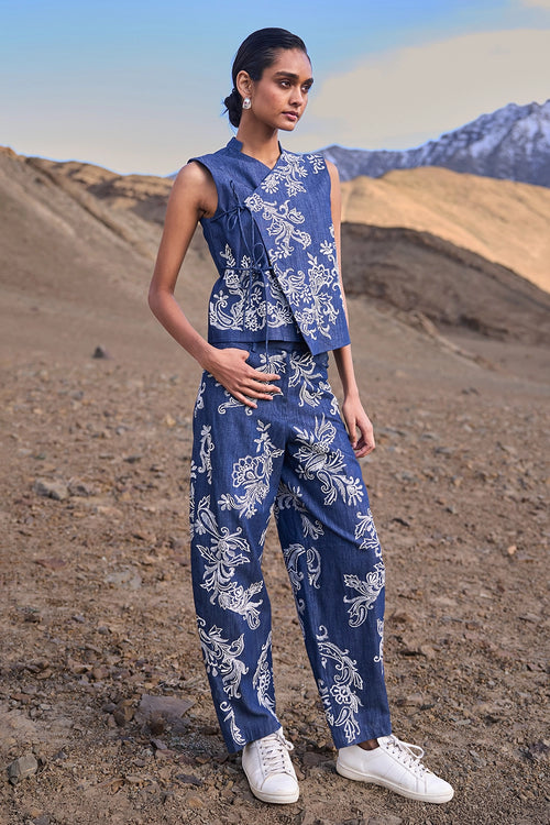 Embroidered Waistcoat Set