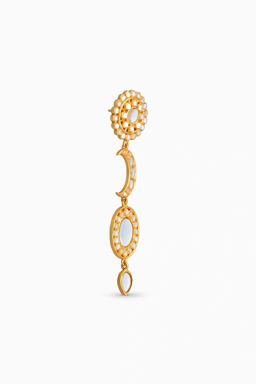 Kiran Danglers with Mirror Polki