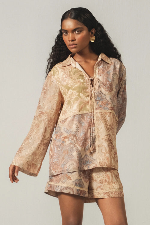 Sunset Paisley Short Set