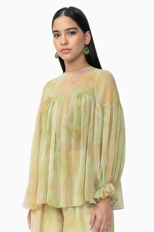 Green Elva Top