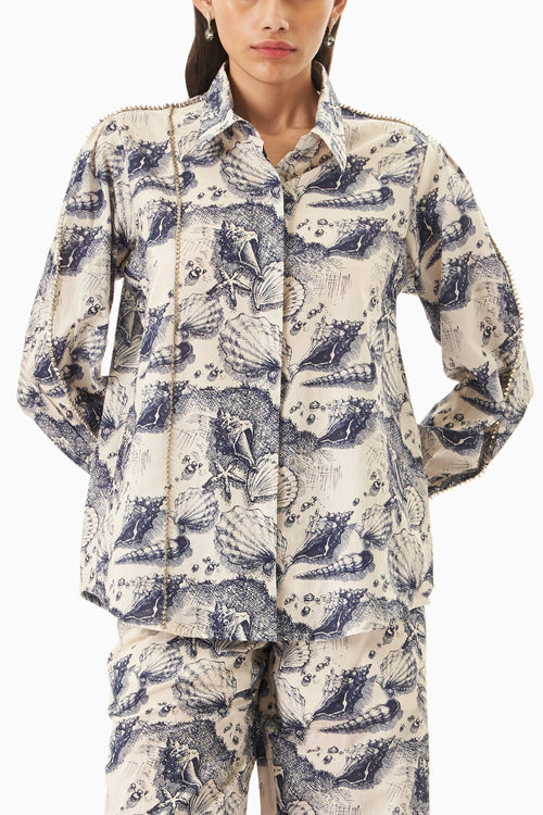 Marine Mood Embellished Shirt