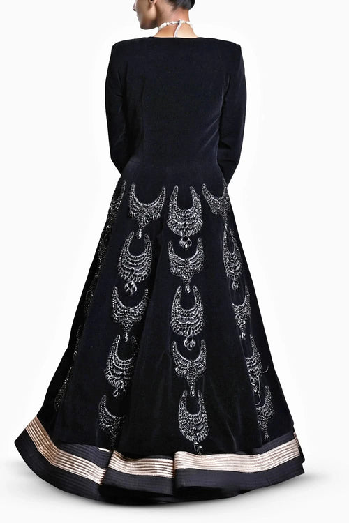 CF Crystal Black Necklace Jacket