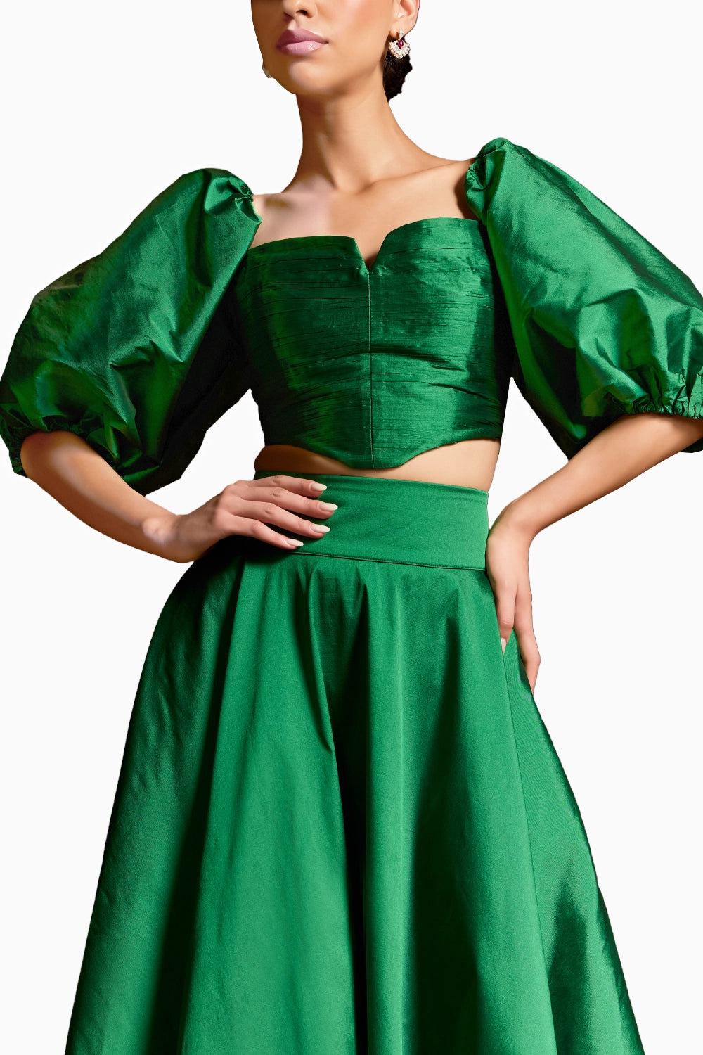 Gemma Green Top With Phoenix Skirt