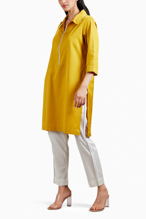 Mustard Yellow Zip Co-ord Set