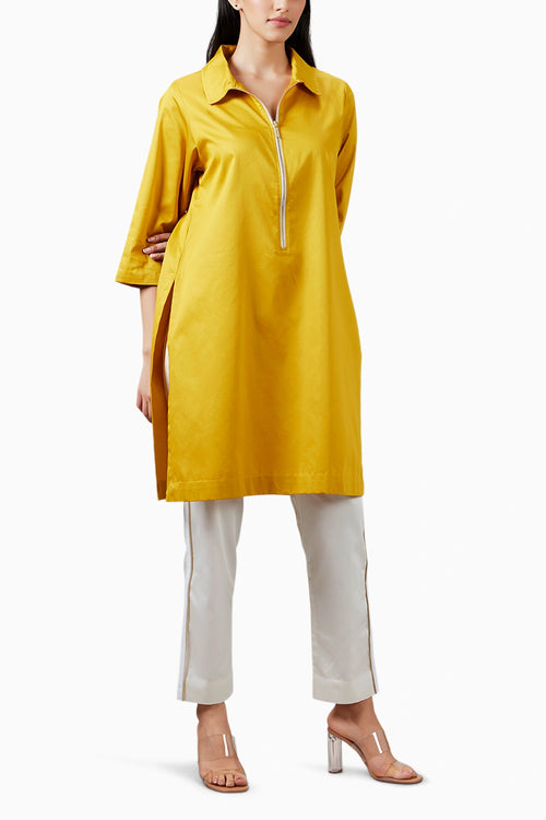 Mustard Yellow Zip Co-ord Set