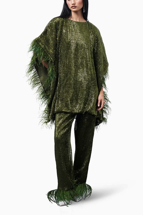 Hugo Kaftan Set in Green