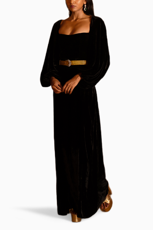 Black Aladdin Velvet Dress
