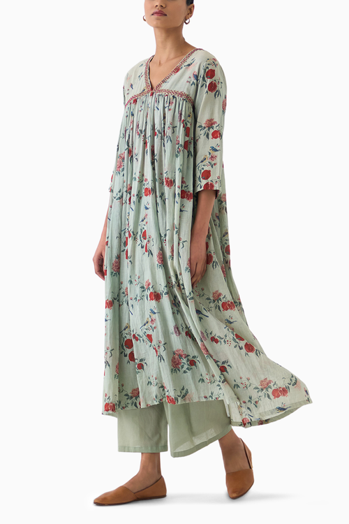 Flori Mint Kurta Set