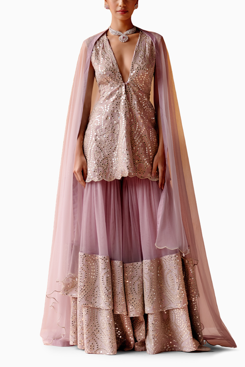 Lilac Lilac Sharara Set