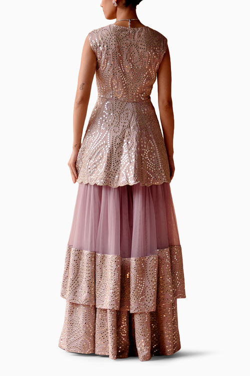 Lilac Lilac Sharara Set