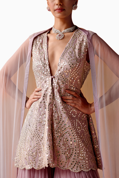 Lilac Lilac Sharara Set