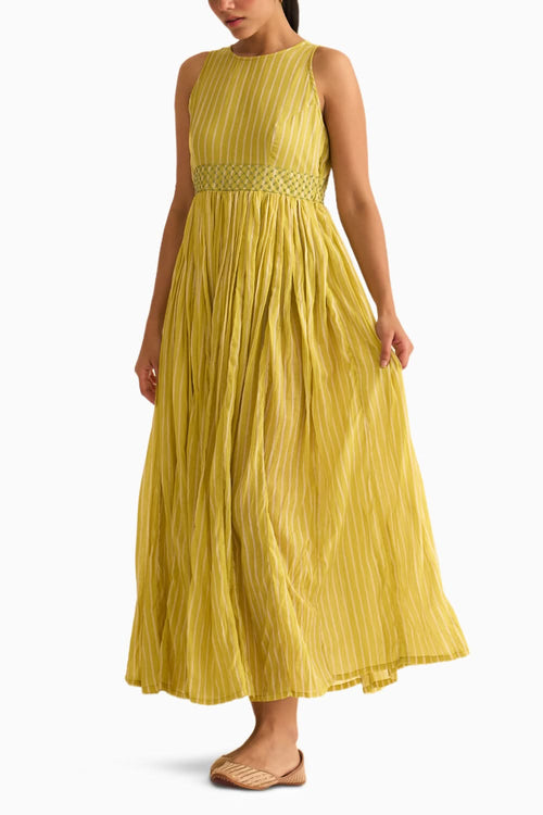 Olena Yellow Anarkali