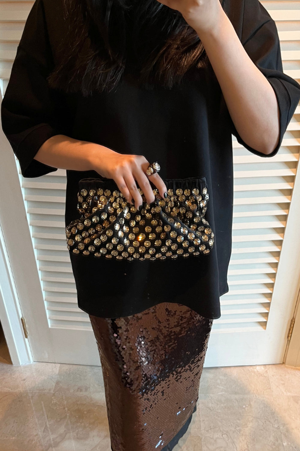 Alien Superstar Dusky Gold Big Bobbi Bag