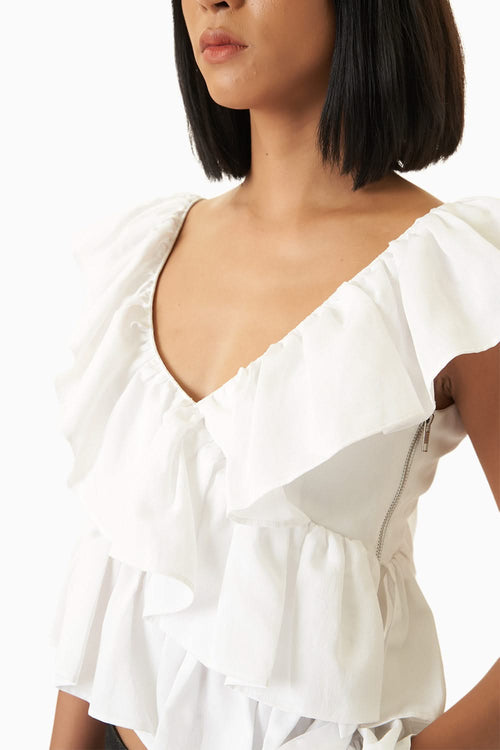 Flimsy Top with Silver Eyelet Pants