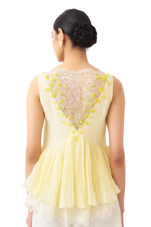 Flow Pastel Yellow Top