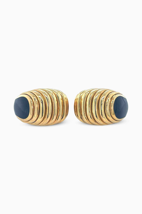 Noir Curve Hoops