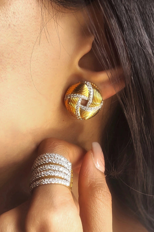 Spiralis Textured Earrings