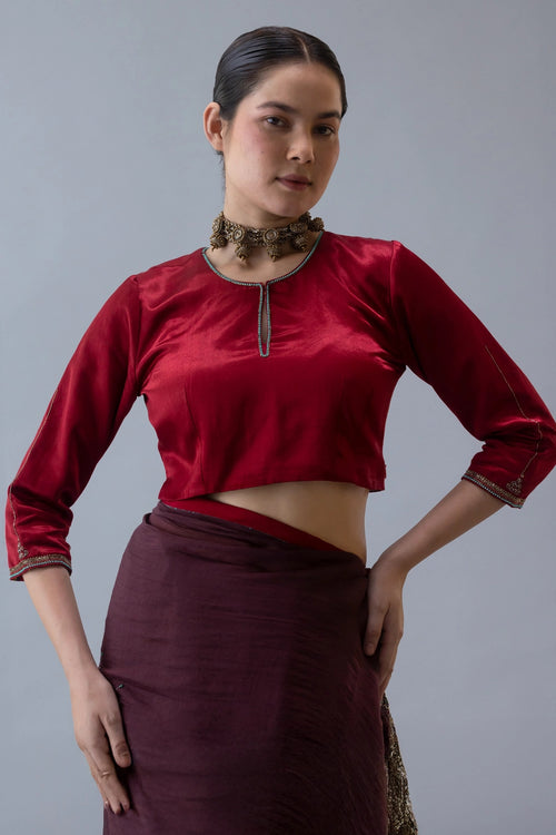Red Dharmalad Blouse