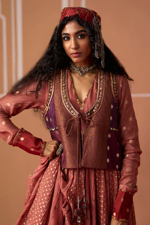Krisha Kurta Tania Churidar with Suhana Dupatta and Iman Gilet