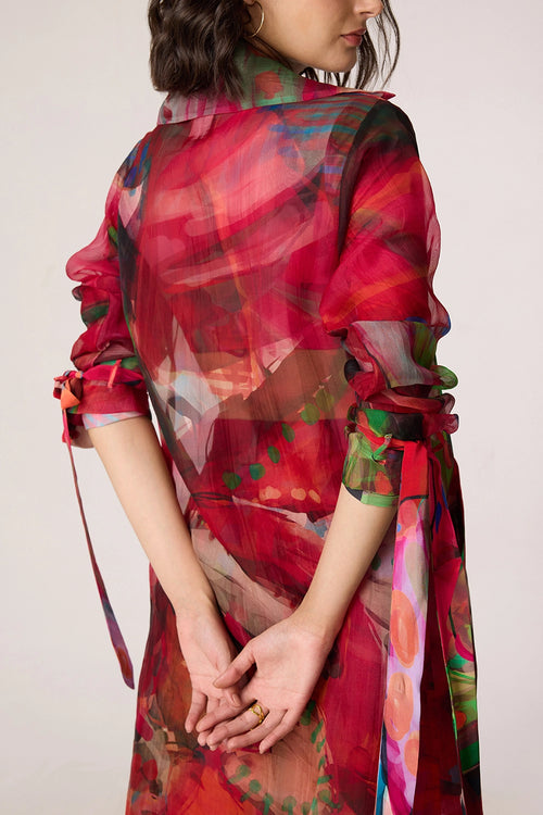 Belen Pink Multi Trench